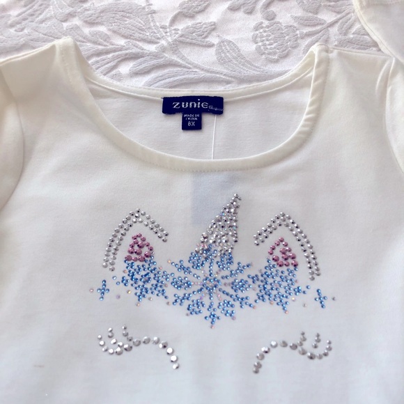 Girl, winter unicorn dress, size 6x